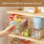 JOYZAN Stackable Plastic Storage Bins with Lids Clear Organizer Bins - Image 6