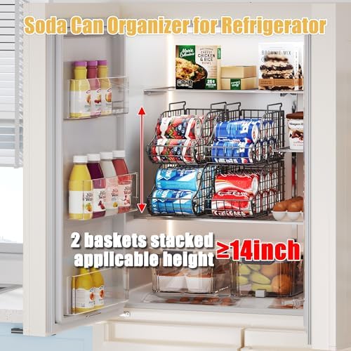 Sonyabecca 4-Pack Stackable Can Rack Organizer for Kitchen Pantry - Image 3