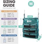Pack Gear Hanging Carry-On Organizer - Our Fitted Hanging Luggage Organizer Perfectly Fits Any Carry On - Our Packing Cubes For Travel Use Mesh Windows to Make Finding Clothes Easy (Green, M) - Image 4