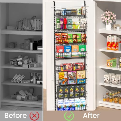ElegantArray 9-Tier Pantry Door Organizer, Black - Image 5
