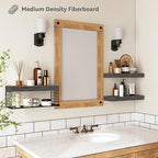QEEIG Bathroom Shelves Over Toilet Wall Mounted (Grey, Set of 3, 15.7") - Image 5