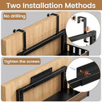 POKIPO 6 Tier Over The Door Pantry Organizer, 2-in-1 Door Hanging or Wall Mounted Spice Rack, Large Heavy Duty Pantry Door Storage Seasoning Shelves with Adjustable Basket for Kitchen Bathroom Closet - Image 3