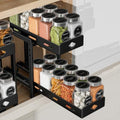 BOIVSHI Pull Out Spice Rack, Cabinet Spice Organizer, 5.3''Wx10.8''Dx9.2''H by BOIVSHI