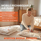 24 Pcs Vacuum Bags for Travel with Rechargeable Air Pump,Vacuum Storage Bag - Image 4