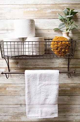 DII Rustic Bathroom Décor, Metal Storage, Large Towel Bar, Rustic - Image 6