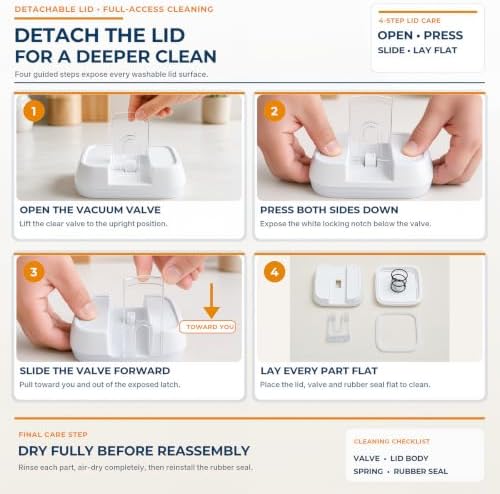 Airtight Food Storage Containers, 7-Piece White Set for Pantry - Image 5