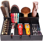 Barber Clipper Organizer Barber Tools Tray Salon Hairdressing Clipper Scissors Rack Holder Storag Scissors Holder Blade Rack Storage Tray for Clipper Guard Holder (Assemble) by ZIBARBER