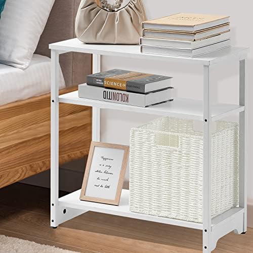 Vagusicc Wicker Storage Basket, Set of 2 Hand-Woven Storage Baskets for Organizing, White Foldable Cube Storage Bins Organizer, 9 x 9 Inch Square Wicker Storage Baskets for Shelves Pantry Decor - Image 4