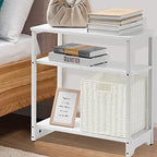 Vagusicc Wicker Storage Basket, Set of 2 Hand-Woven Storage Baskets for Organizing, Foldable Cube Storage Bins, 11 Inch Wicker Storage Baskets for Shelves and Decor, Square Closet Organizer, White - Image 5