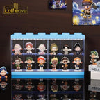 Wall-Mounted Blue Acrylic Display Case with White LED Light, 12-Grid Clear Showcase Shelf, No-Assembly Dustproof Organizer for Mini Figures, Collectibles - Image 6
