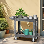 DWVO 40 x 17 in Heavy Duty Rolling Utility Cart on Wheels, Grey - Image 6