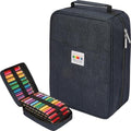 JAKAGO 274 Slots Colored Pencil Case Large Capacity Pen Holder for Artist Painter Zipper Organizer Bag for Marker Highlighter Storage Case for Office Sketch Travel Supplies(Blue) by JAKAGO