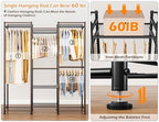 HOMIDEC Wardrobe Closet, 4 Hanging Spaces Portable Clothes Rack - Image 4