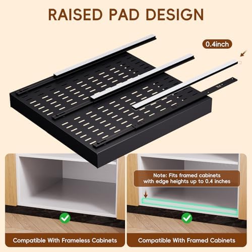 Pull Out Cabinet Organizer, 21"Deep Slide Out Drawers for Kitchen Cabinets - Image 4