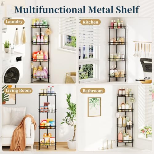 Consumest Corner Shower Caddy Stand - Rustproof Bathroom Organizer&Storage - Image 5