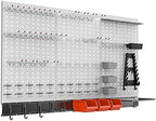 TORACK 109 PCS Pegboard Wall Organizer 48x24 in, Garage Metal Pegboard by TORACK