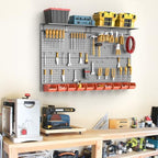 TORACK Metal Pegboard with Peg Board Hooks, Tools Storage Pegboard - Image 2