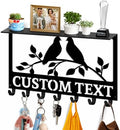 Dyoart Custom Key Holder Wall Mount with Shelf, Wedding Gift for Couples by Dyoart