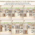 Aheaplus Closet System, 6-15Ft Custom Wood Closet Organizer with 8 Drawers - Image 2