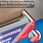 Heavy-Duty Aluminum Foil, 4-Pack Foil Roll (18" x 500") - Image 2