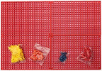 Organizer Genie 76 Piece Pegboard Tool Organizer Starter Kit, Flexible and Specially Designed to Hold All Tools - 4 Red Pegboards, 36 Socket Holders, 36 Universal Clips by AscendTools
