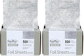 ForPro Professional Collection Expert Embossed Foil Sheets 500S, Aluminum Foil, Pop-Up Dispenser, for hair Color Application and Highlighting, Food Safe, 5"W x 10.75"L, 500-Count (Pack of 2) by ForProProfessionalCollection