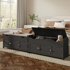 ChooChoo Shoe Storage Bench with Lift Top Storage & Cushioned Seats - Image 5
