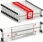12 Pack Drawer Dividers for Clothes, 3.75" High, 10.83-20.08'' Adjustable by Unknown