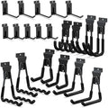 3-H Slatwall Hooks 20 Pack Heavy Duty Multi Sizes, Slatwall Accessories by 3-H