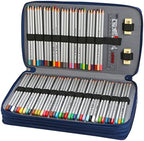 300 Slots Pencil Case 4-Layer Zipped Holder w/Handle - Image 3