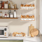 keomaisyto Egg Holder Countertop with 5 Dividers & DIY Nameplate - Image 2