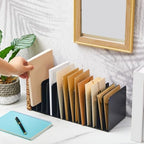 Suzile Metal Desktop File Organizer, 15 Compartment, Vertical File Sorter - Image 4