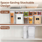 ComSaf Airtight Food Storage Containers with Lids 7size 11Pack, Stackable - Image 5