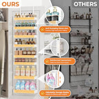 8 Tier Pantry Door Organizer Storage Spice Rack Adjustable Basket 73.35"H - Image 7