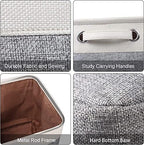 Cube Storage Bins 10.5” x 10.5 x 11” Cloth Baskets for Storage with Handles Storage bins for Shelf, Closet, Office Organizer, Set of 6 - Image 5