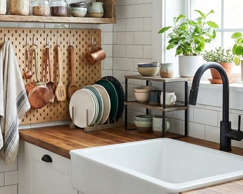 4 Pcs Kitchen Organizer Accessories Set for Cabinet, Gray, 11.8 x 7.9'' - Image 5