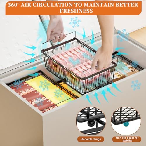 Large Freezer Organizer Bins for 10 to 20 Cu.Ft,Leak-Proof Bottom,3 Pack - Image 6