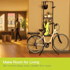 Delta Cycle DeltaGravity Connect 2 Bike Storage Rack - Gravity Fully Adjustable Bike Storage Garage For Road, MTB, and Hybrid Bicycles - Vertical Bike Rack Holds Up To 200 lbs - Image 5