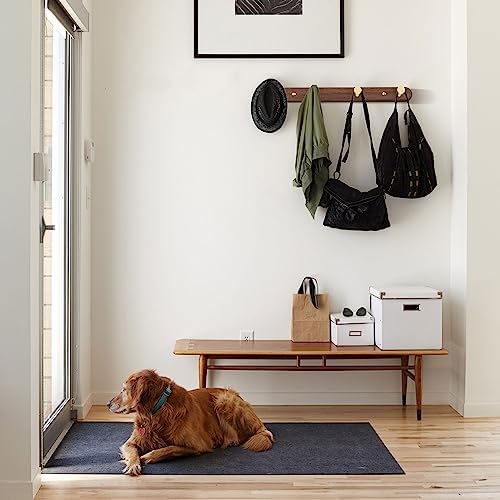Wall Mounted Coat Rack, Metal Wood with 4 Hooks - Image 6