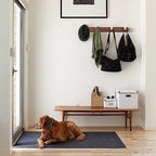 Wall Mounted Coat Rack, Metal Wood with 4 Hooks - Image 6