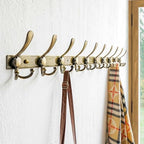 Dseap Coat Rack Wall Mount 37 Inch, Heavy Duty 12-Gauge Base vs Flimsy 1mm, Double-Thick Solid Anti-Snap Hooks, 16” Stud-Mount, Stainless Steel 10-Hook Hanger for Closet Entryway, Bronze - Image 6