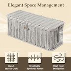 Cable Management Box, Cord Organizer with Lid & Cable Ties - Gray, L - Image 3
