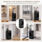 Black Acrylic Umbrella Stand Organizer 22 Inch Umbrella Holder Rack - Image 4