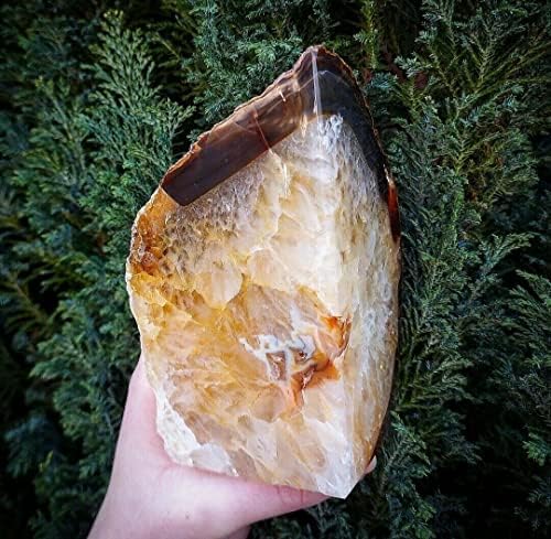 AMOYSTONE Natural Agate Bookends Solid Stone Book Ends for Study Shelves - Image 6