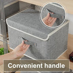 Foldable Fabric Storage Cubes with Lids,Grey 15x9.8x9.8in,3 Pack - Image 6