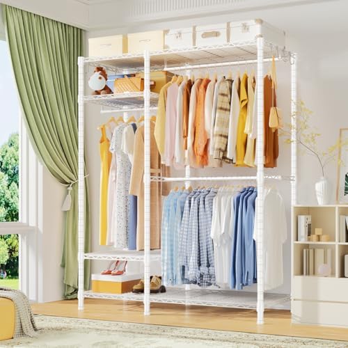 Ulif F7 Medium Clothes Rack, Clothing Racks for Hanging Clothes, Black - Image 2