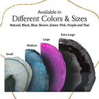 Nature's Decorations Agate Bookends - A+ Quality Green Geode with Non-Skid Rubber Bumpers for Shelves, Office, Home Decor, Heavy Duty Cute Stone (3-4 LB) - Image 4