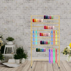 10 Tiers Rolling Display Tie & Scarf Rack Towel Belt Hanger - Image 4