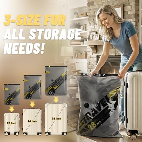 Cordless Vacuum Bags for travel - 20 Pack Rechargeable Wireless Vacuum Seal Bags for Clothing Travel, Space Saver vacuum storage bags with pump for Clothes, Blankets & Luggage Organization - Image 2