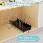 Golener Pots and Pans Organizer Under Cabinet - 22" Deep Expandable - Image 5
